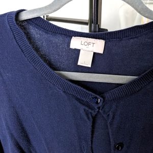 Loft navy cardigan